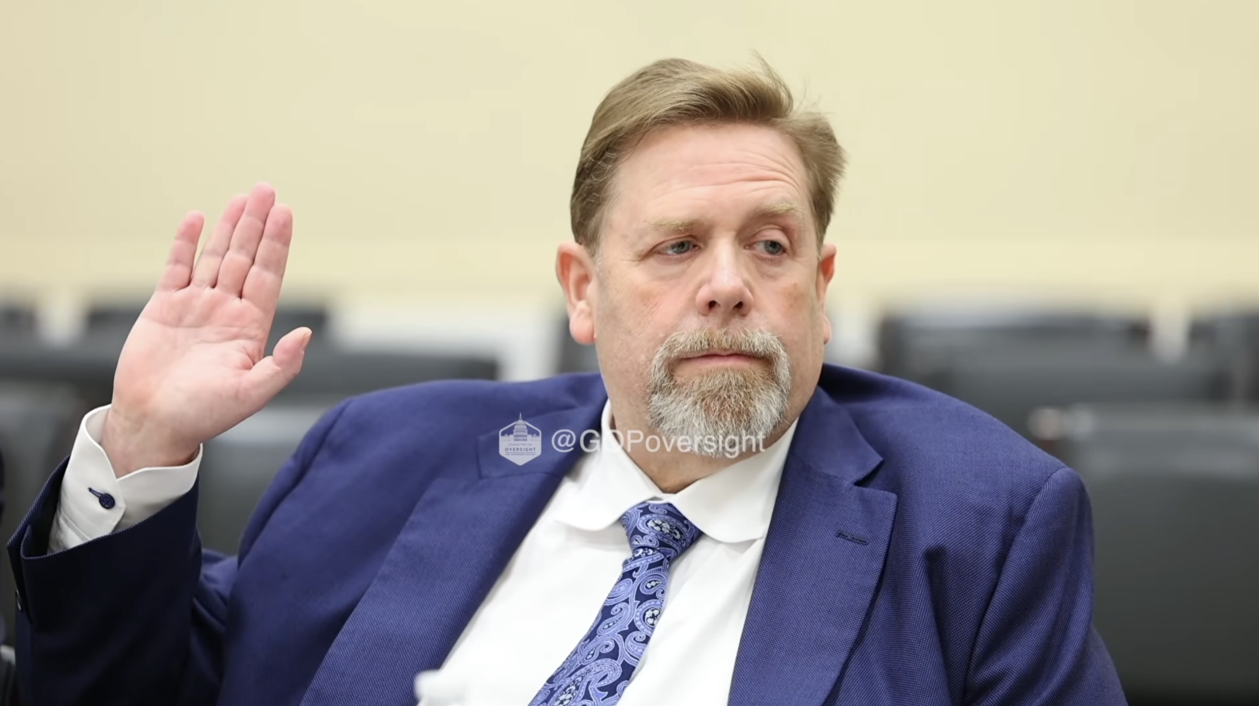 Darren Indyke during a deposition held by the House Oversight and Government Reform Committee on March 19, 2026. Image courtesy GOP Oversight.